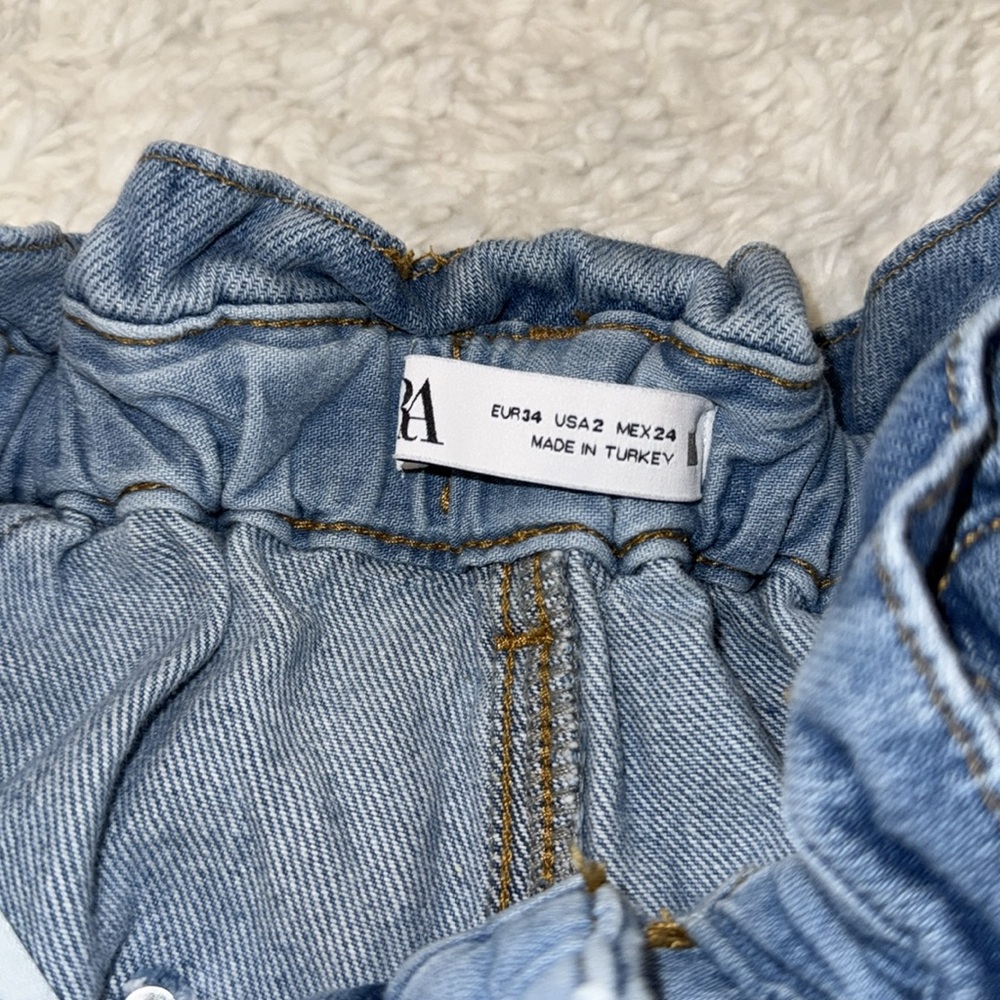 Zara Blue Boyfriend Jeans Relaxed Fit - Picture 8 of 10